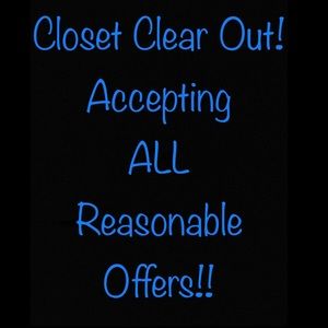 CLOSET CLEAR OUT!!